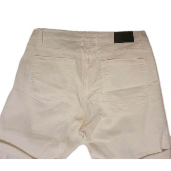 Zara Man- Mens Off White Chino Shorts w/ Button Up Front Size 32 - Picture 5 of 5